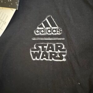 New NWT Adidas x Star Wars Long Sleeve Graphic Tee Shirt Top Black Mens‎ Size M